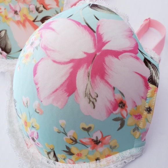 NWOT Victoria's Secret Dream Angels Hibiscus  /  Floral Print Bra - Picture 5 of 8